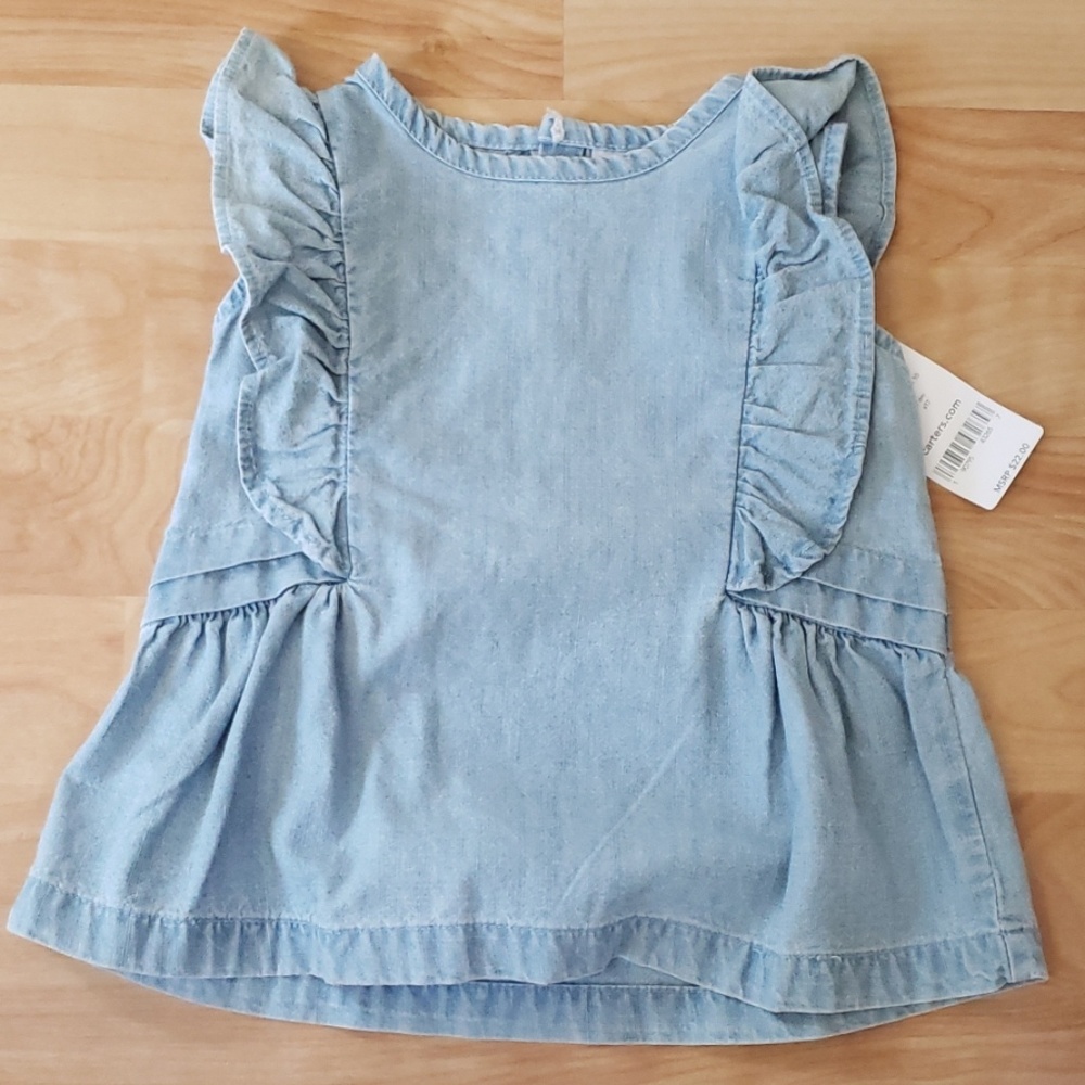 Carters Chambray Top 18M NWT